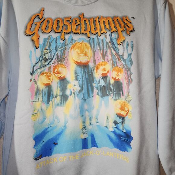 Goosebump Jack-O-Lantern sweatshirt women's XS - Picture 3 of 7